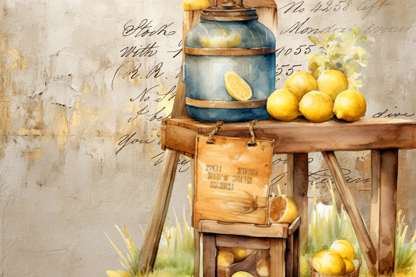 Printed Placemat Lemon