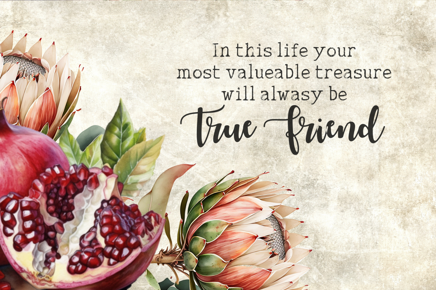 Printed Placemat Pomegranate