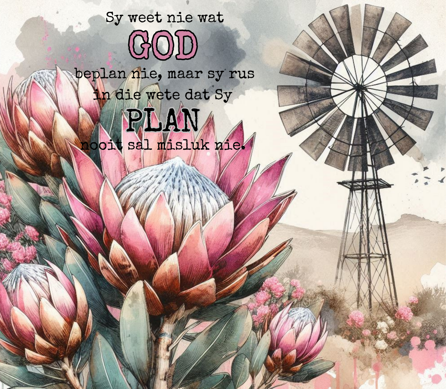 Skinny Tumbler 20oz - Afrikaans