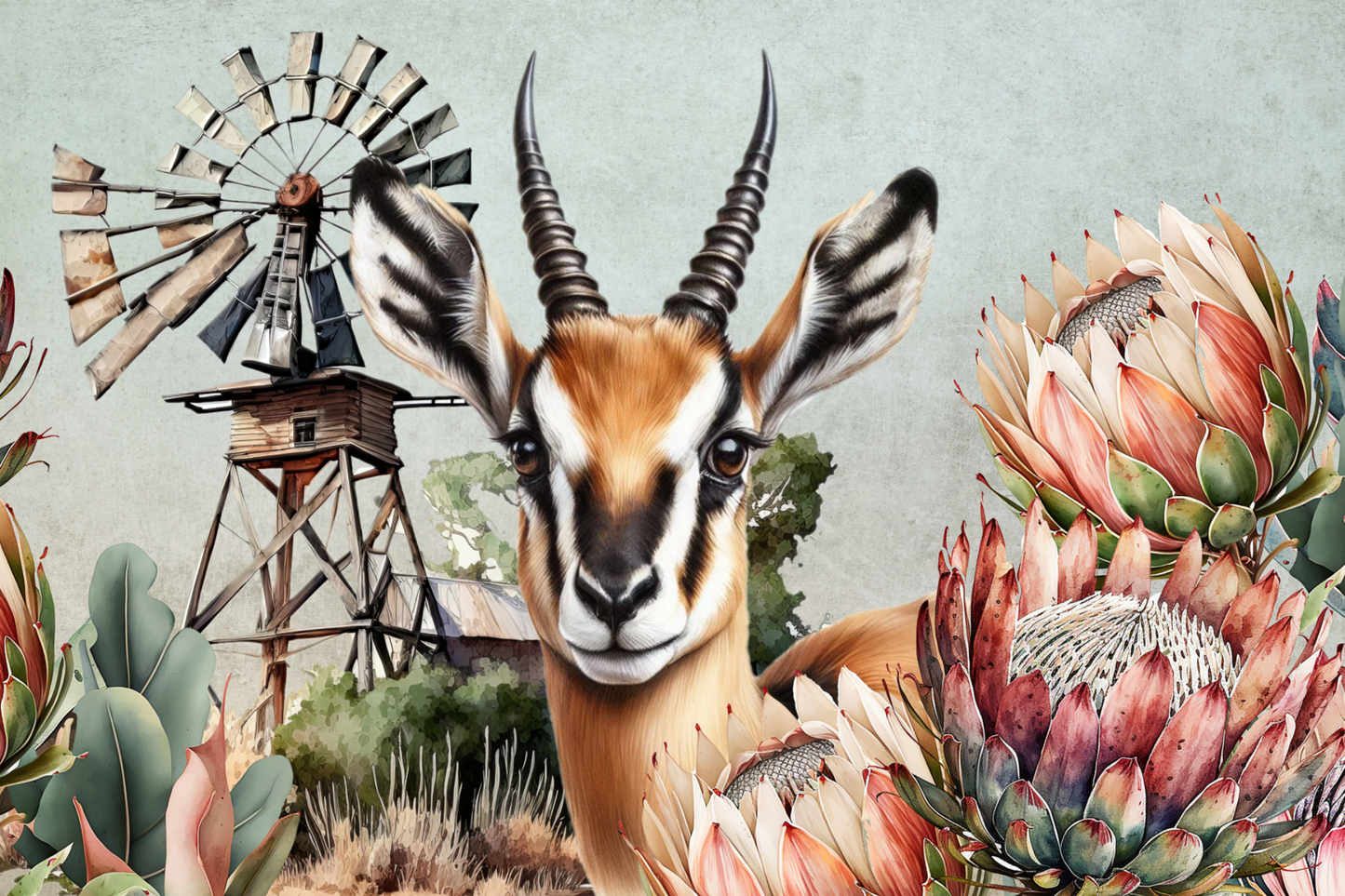 Printed Placemat Springbok