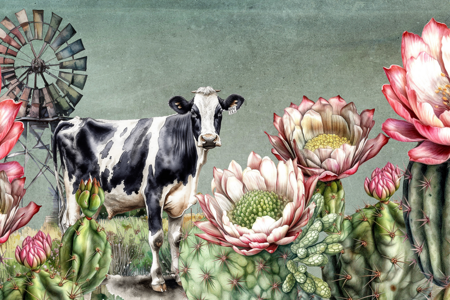 Printed Placemat Cows