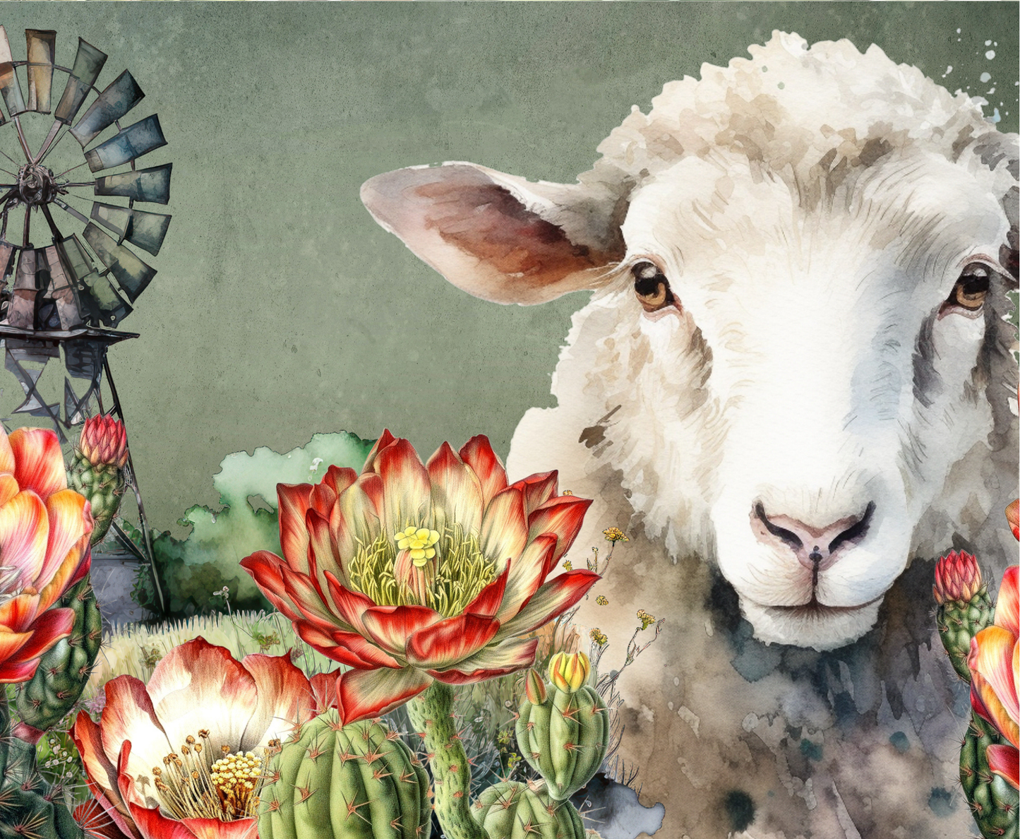 Neoprene Mouse Pad Sheep