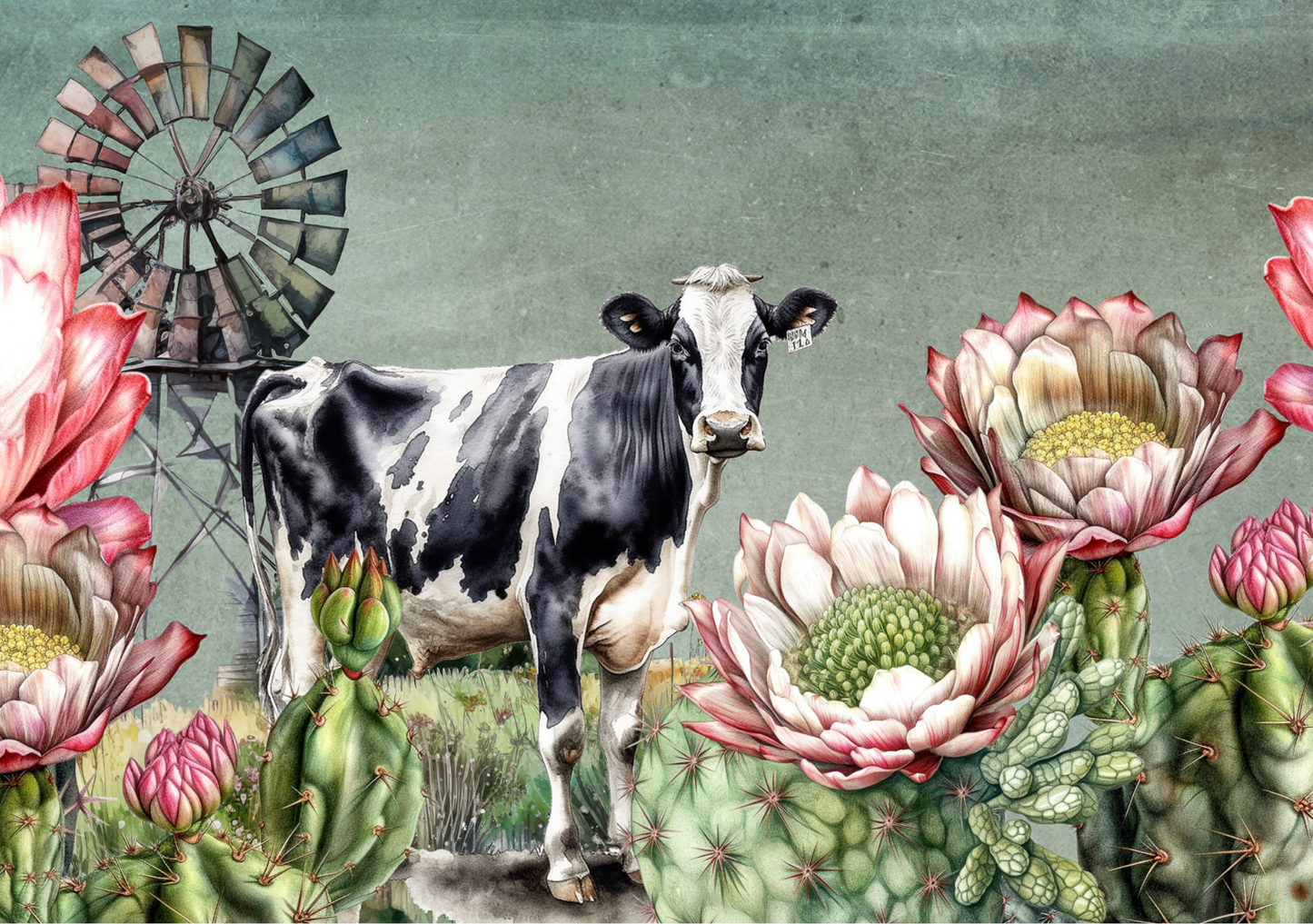 Glass Cutting Board Cows