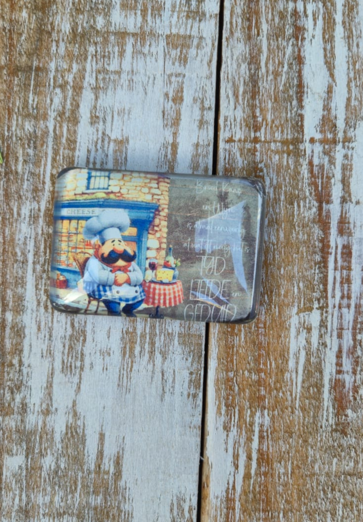 Glass Magnet Fat Chef