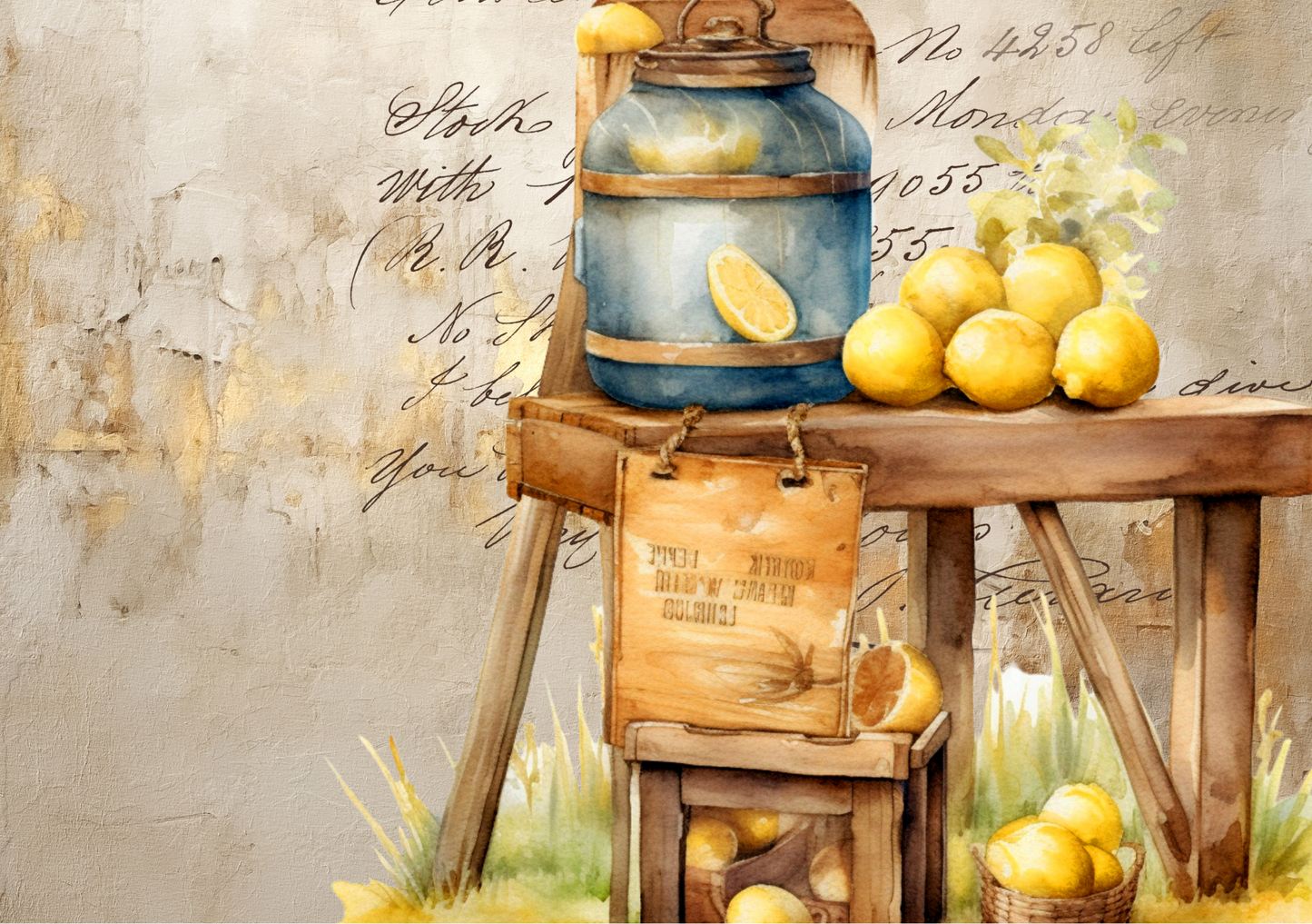 Glass Cutting Board Lemon