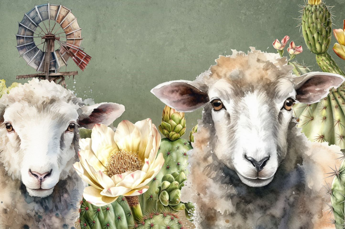 Printed Placemat Sheep Quote