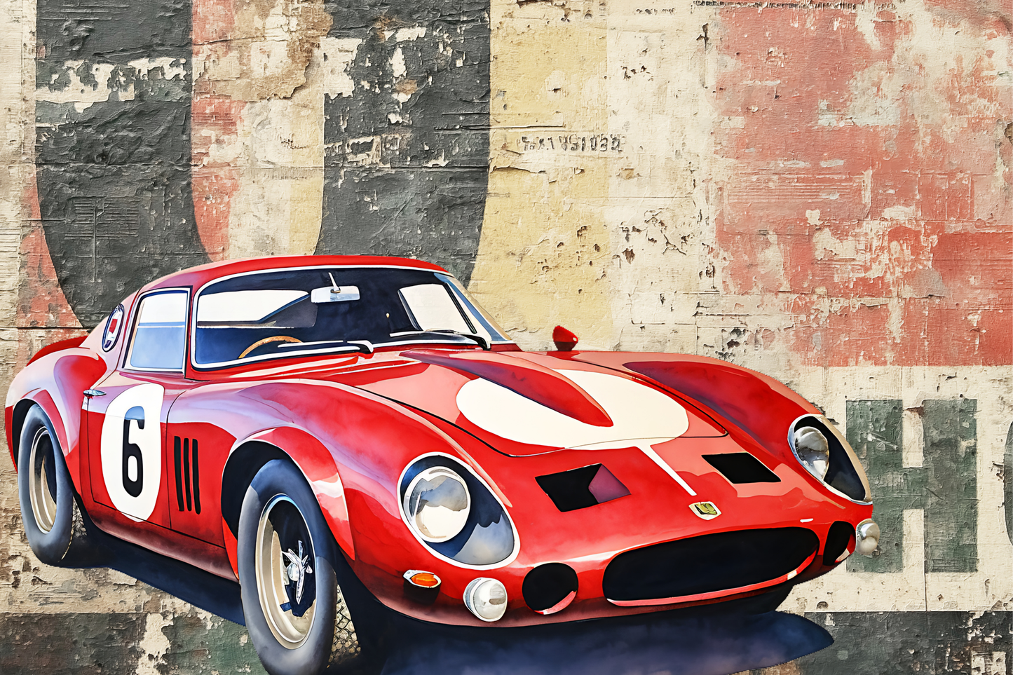 Neoprene Mousepad Vintage Cars