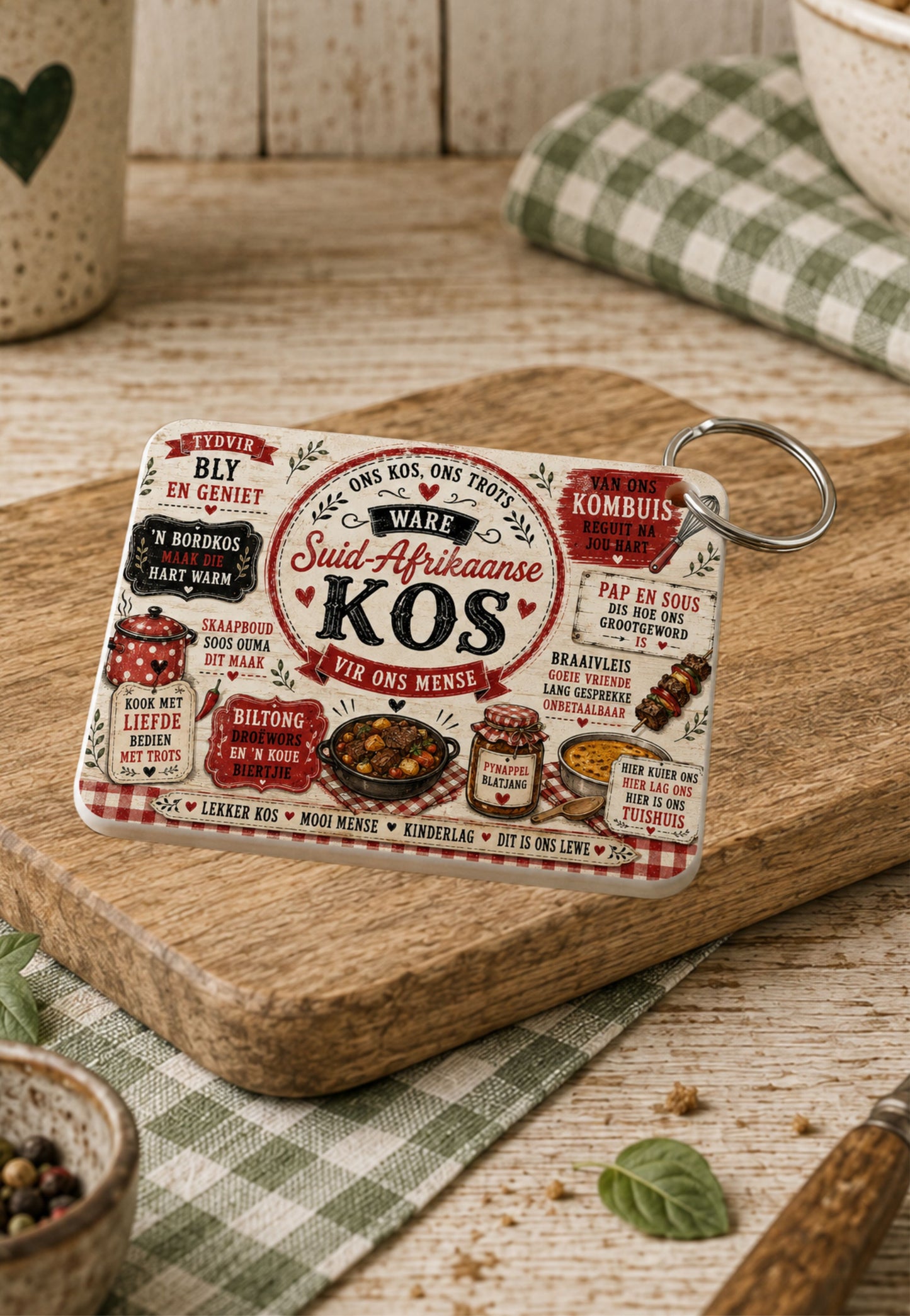 MDF Keyring South African Words