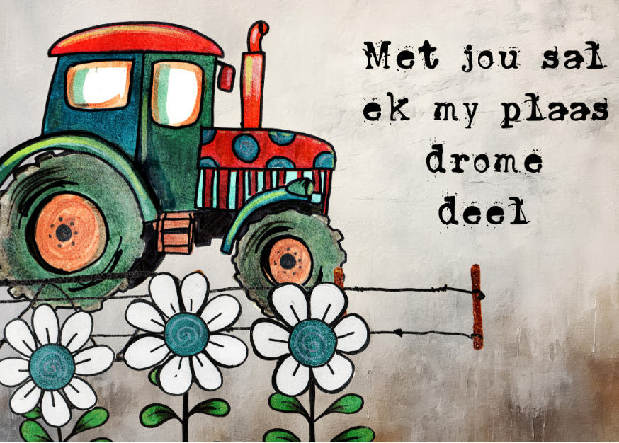 MDF Keyring Artsy Op Die Plaas