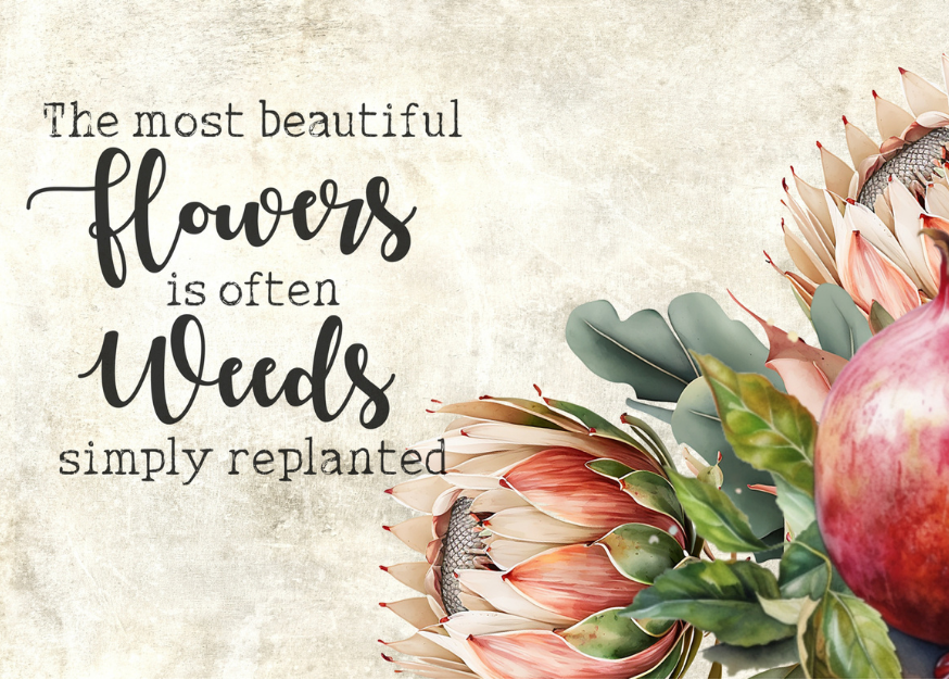 MDF Keyring Pomegranate