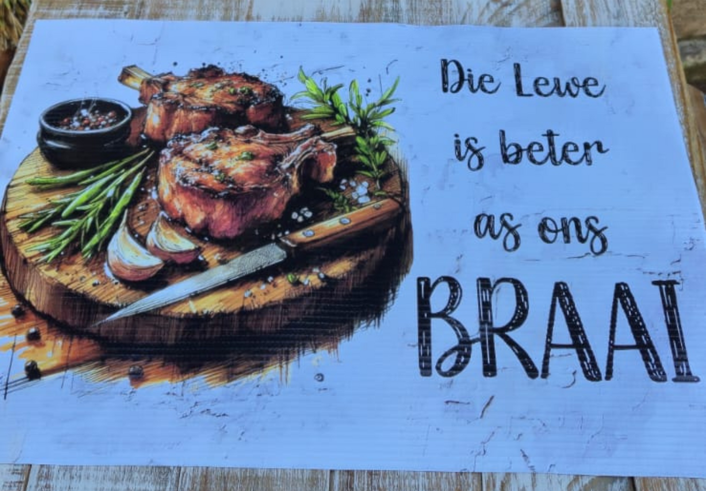 Printed Placemat Braai