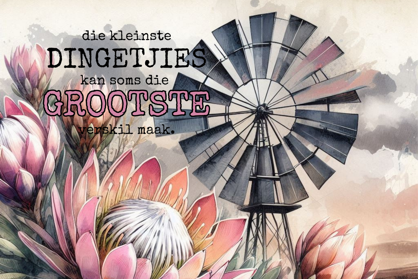 Printed Placemat Afrikaans