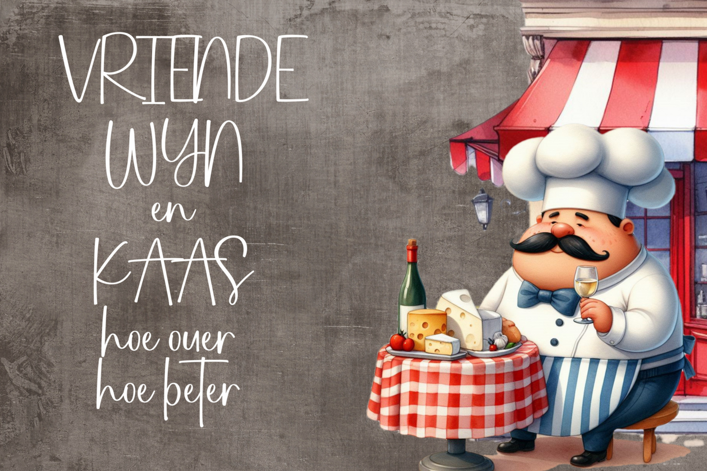 Printed Placemat Fat Chef