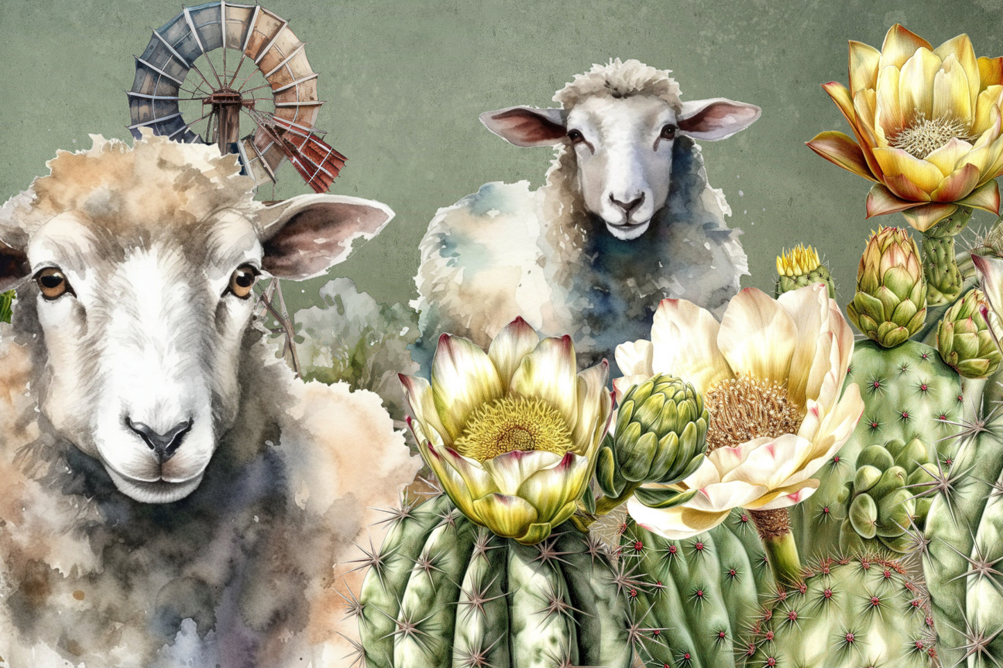 Printed Placemat Sheep Quote