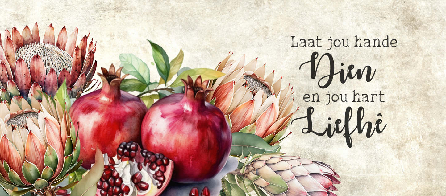 Two Tone Coffee Mug Pomegranate