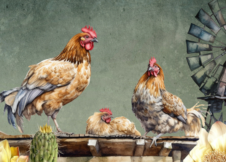 Glass Magnet Chicken