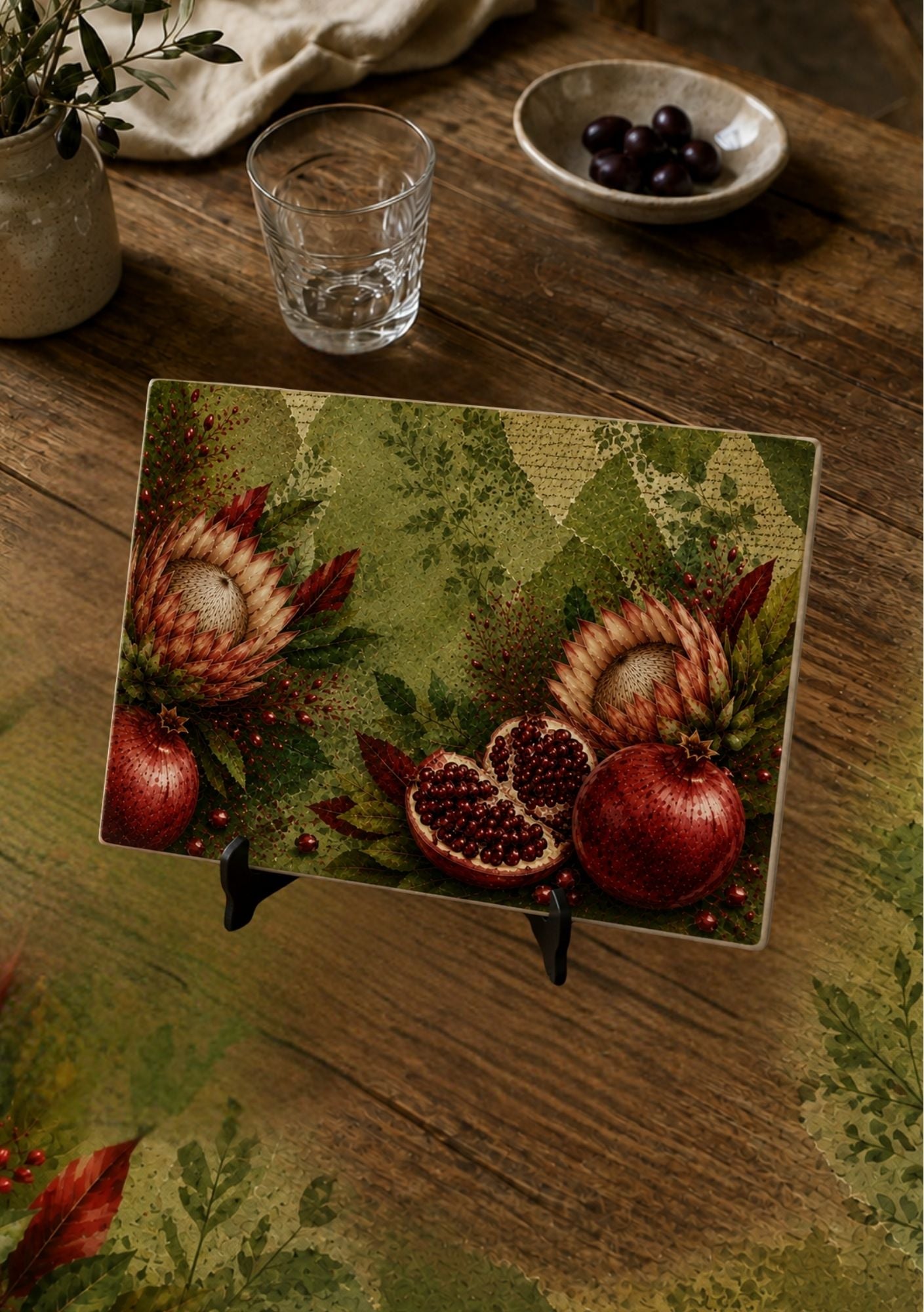 Ceramic Tile Pomegranate