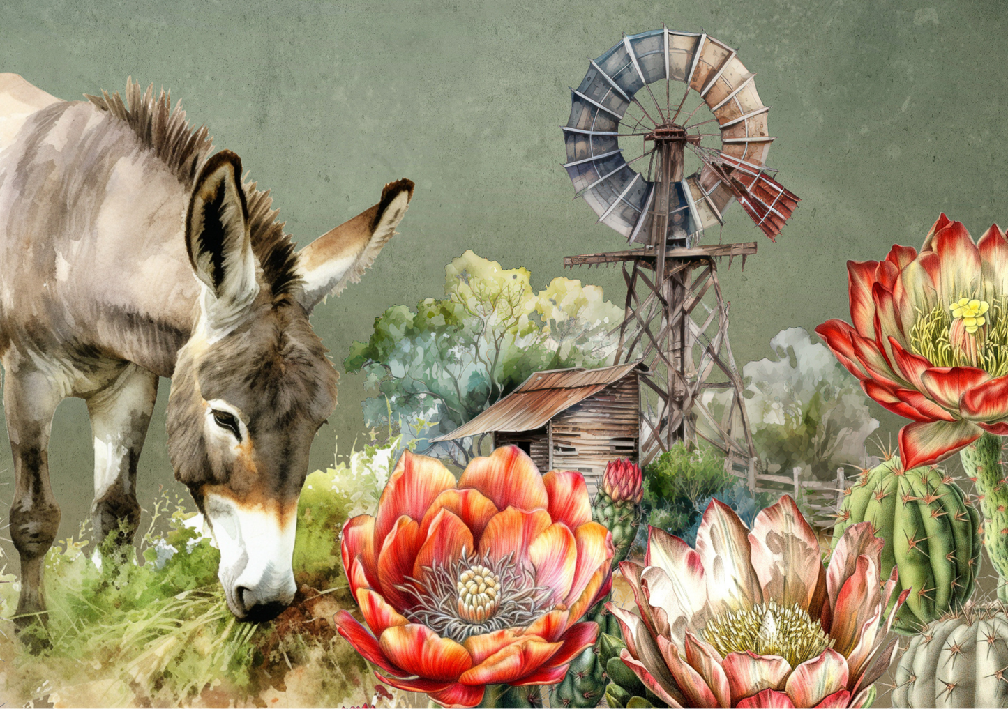 Glass Cutting Board Donkey