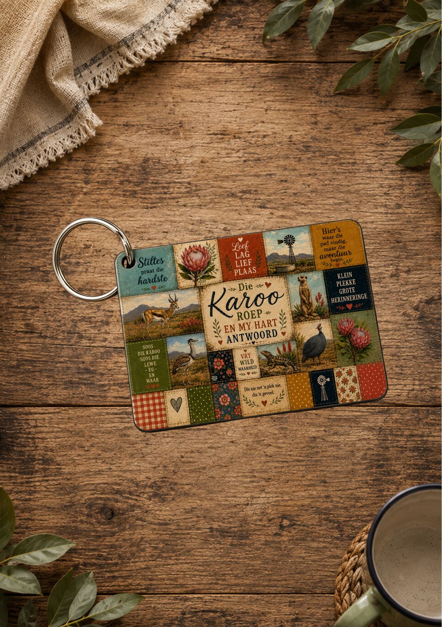 MDF Keyring Karoo Patch
