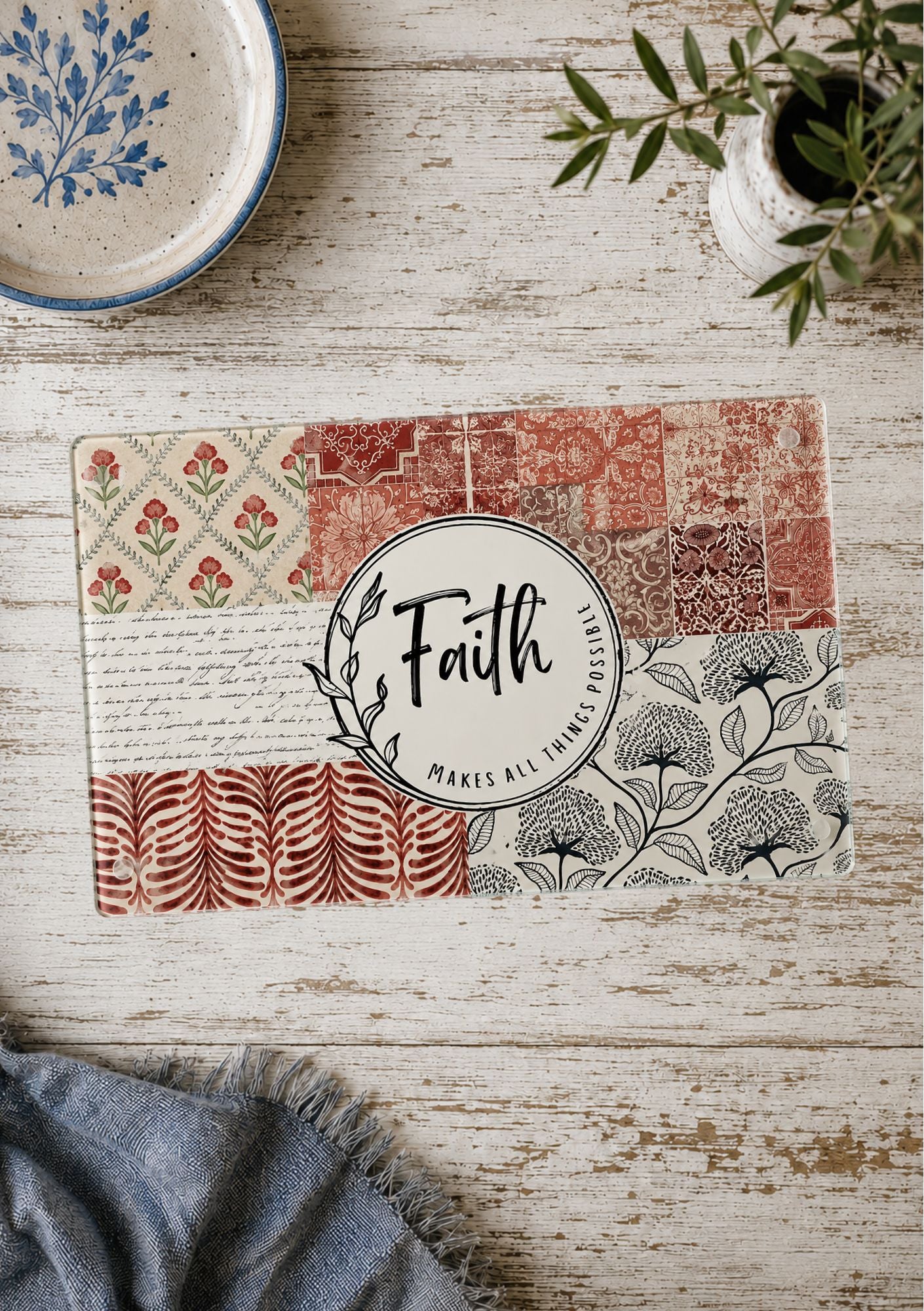 Glass Cutting Board Devotional