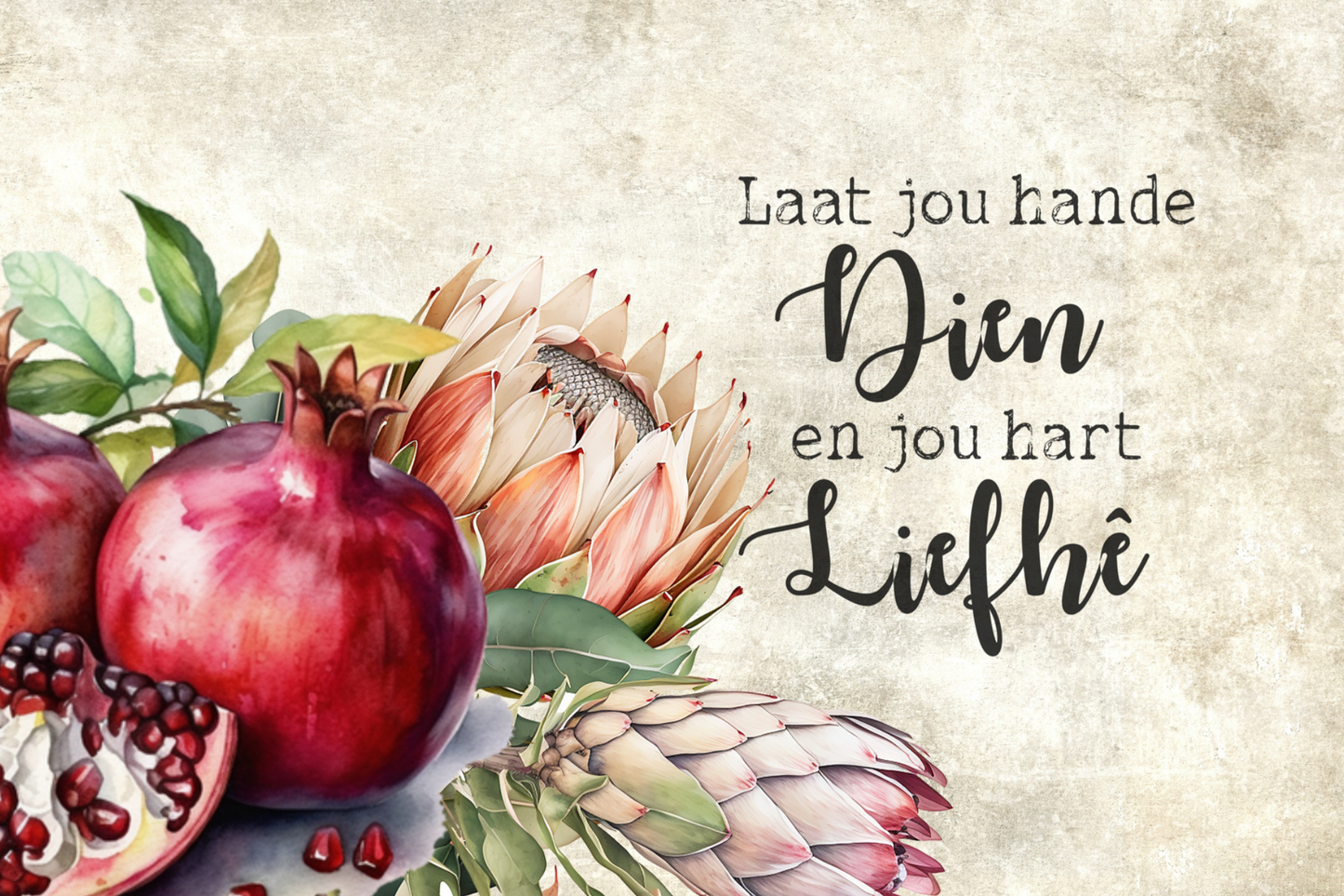 Printed Placemat Pomegranate