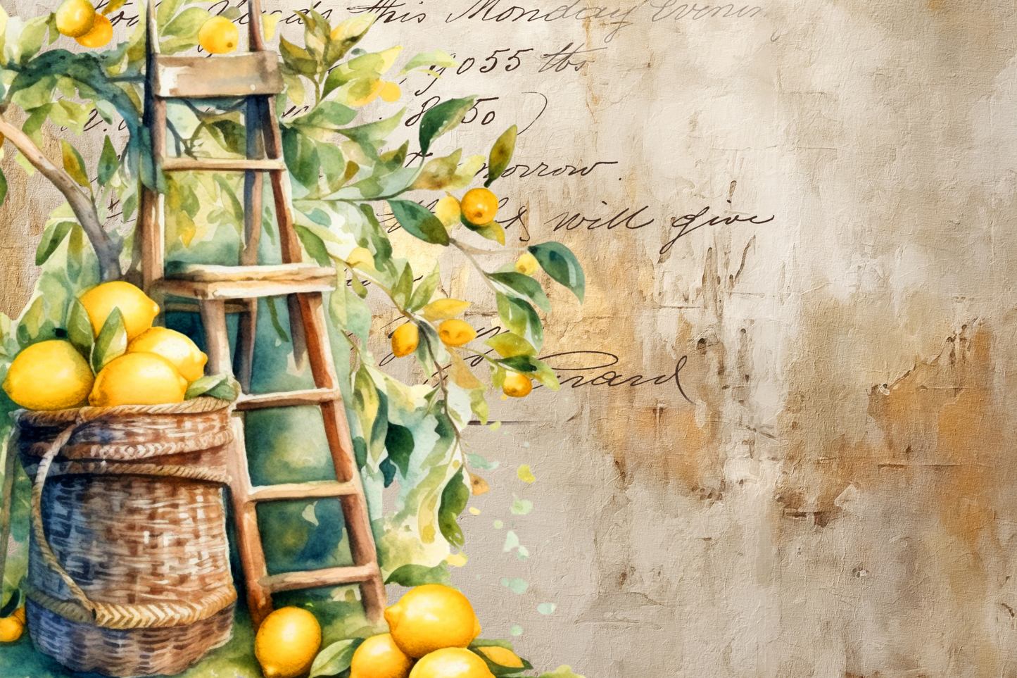 Printed Placemat Lemon