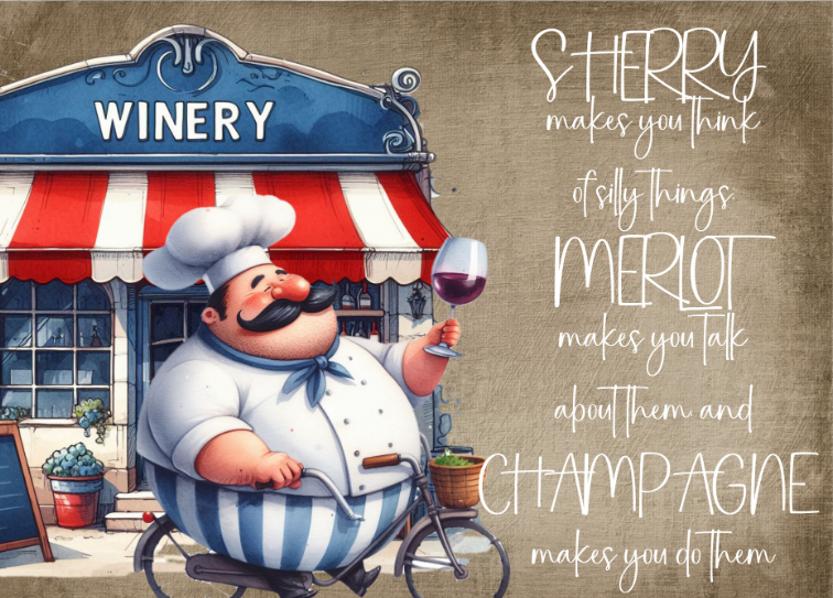 Glass Magnet Fat Chef