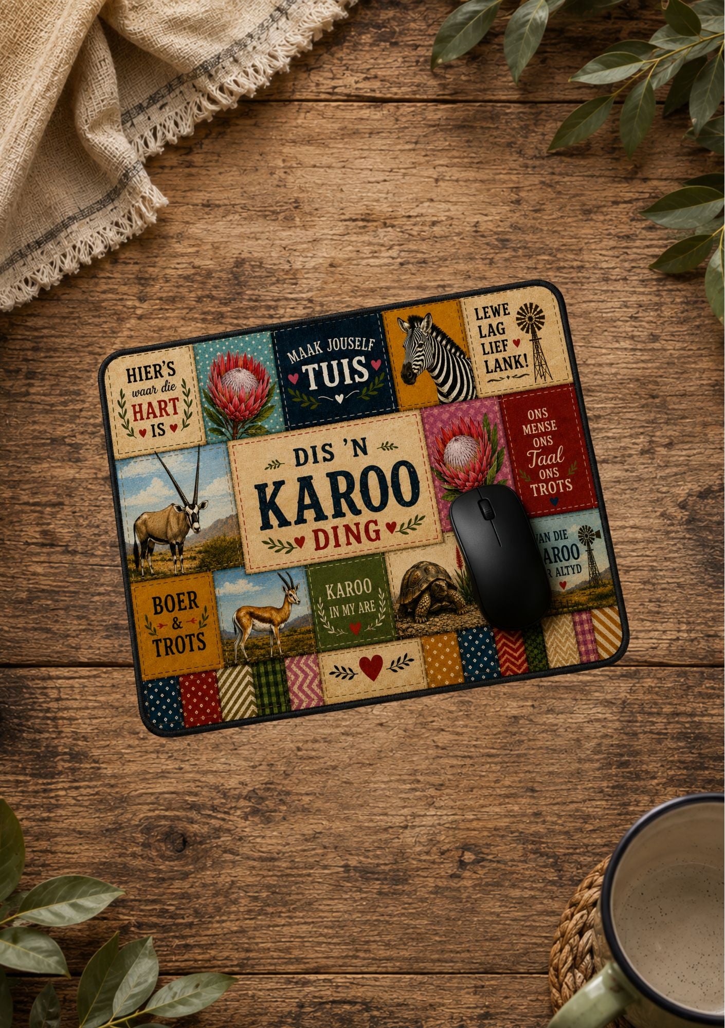 Neoprene Mousepad Karoo Patch