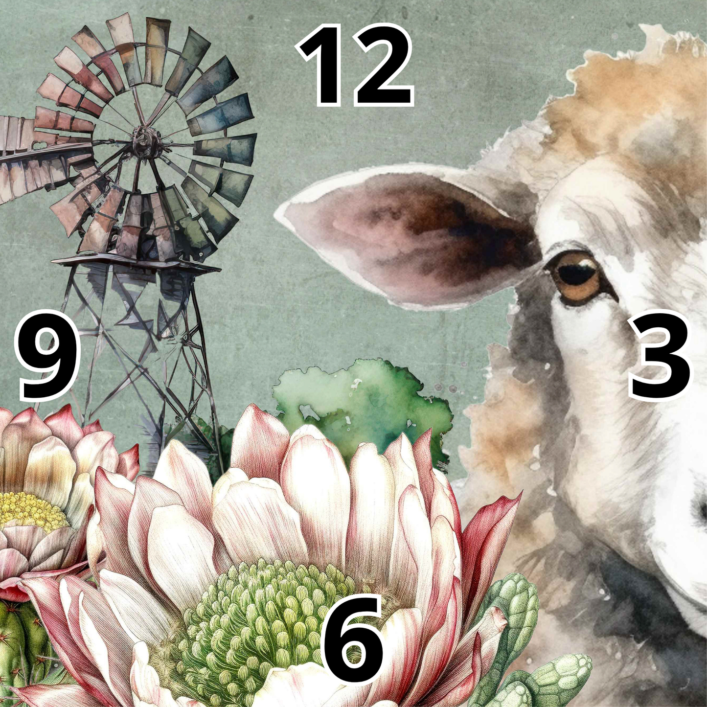 Rock Clock Sheep