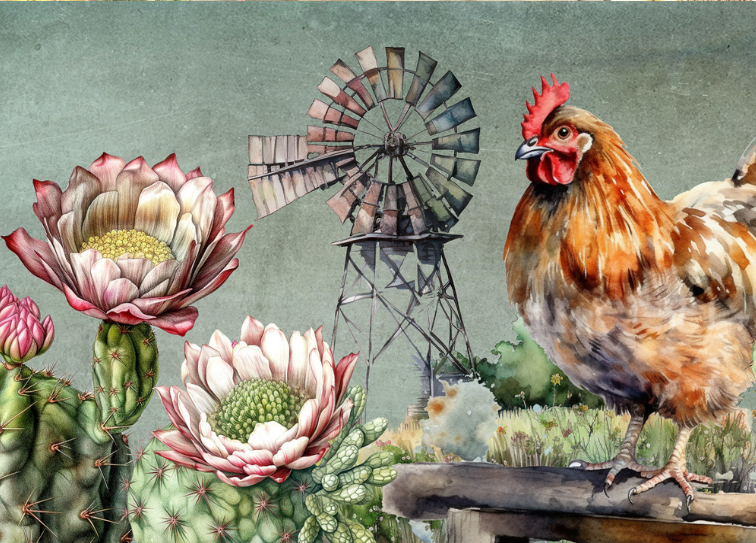 Glass Magnet Chicken