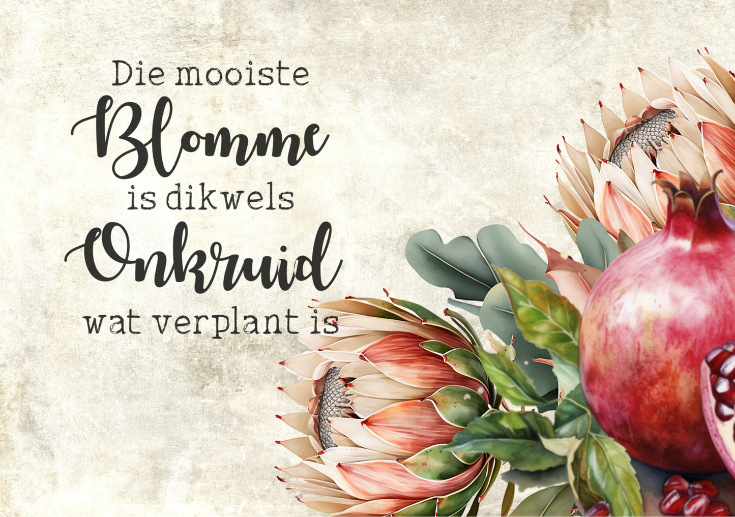 Glass Cutting Board Pomegranate