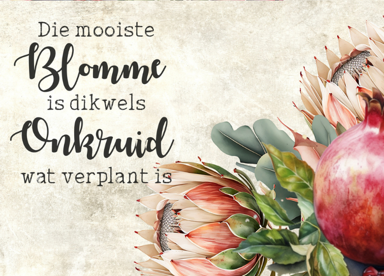 Glass Magnet Pomegranate