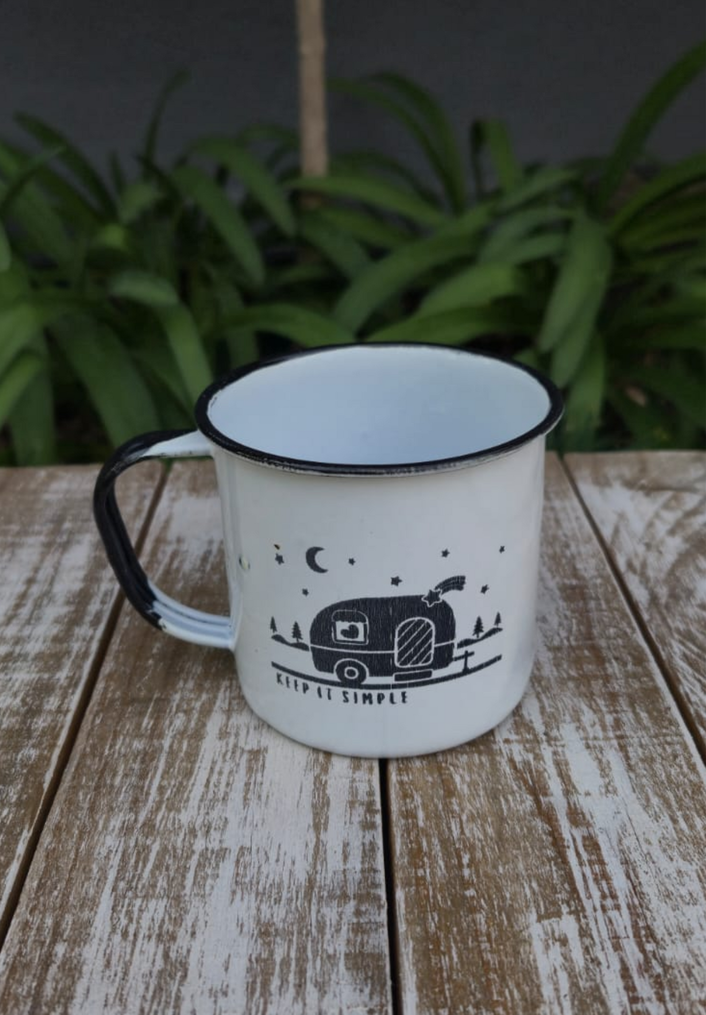 Engraved Enamel Mug